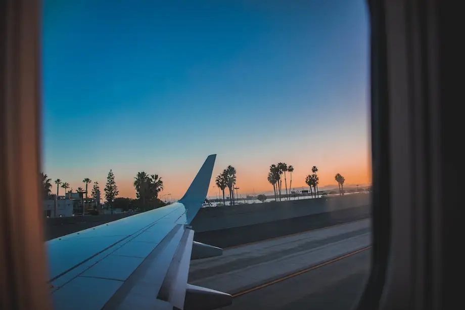 airplane landed window